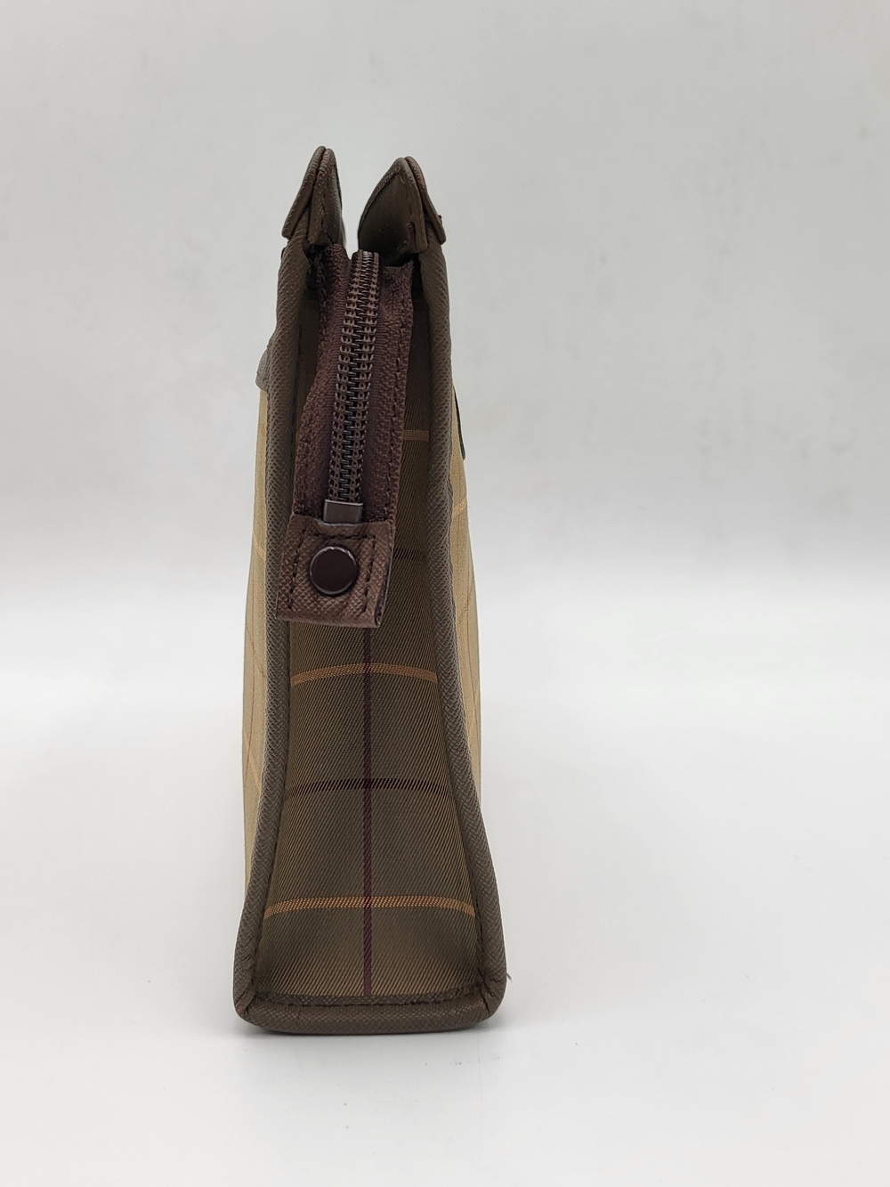 Burberrys Nova Check Canvas Olive Plaid Travel Toiletry Bag, Authentic. - Picture 4 of 15
